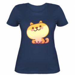 Женская футболка Корги с улыбкой - PrintSalon