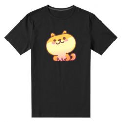 Мужская футболка премиум Корги с улыбкой - PrintSalon