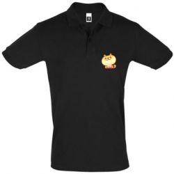 Мужское поло Корги с улыбкой - PrintSalon