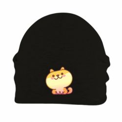 Шапка флисовая Корги с улыбкой - PrintSalon