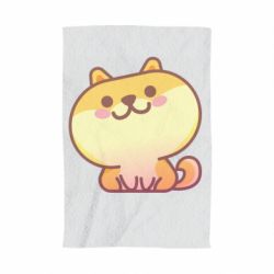 Полотенце с принтом Корги с улыбкой - PrintSalon