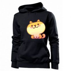 Женское худи Корги с улыбкой - PrintSalon