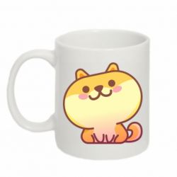 Чашка 320ml Корги с улыбкой