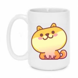 Чашка 420ml Корги с улыбкой - PrintSalon