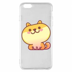 Чехол для iPhone 6 Plus/6S Plus Корги с улыбкой - PrintSalon
