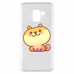 Чехол для Samsung A8 2018 Корги с улыбкой - PrintSalon