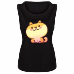 Женская майка Корги с улыбкой - PrintSalon