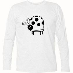 Футболка с длинным рукавом Коровка - PrintSalon