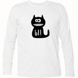 Футболка с длинным рукавом Кошка Ы - PrintSalon