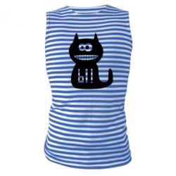 Майка-тельняшка Кошка Ы - PrintSalon