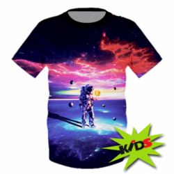Дитяча 3D футболка Kosmonaut astronaut - PrintSalon