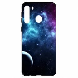 Чехол для Samsung A21 Космос и планета - PrintSalon