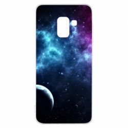 Чехол для Samsung A8 2018 Космос и планета - PrintSalon