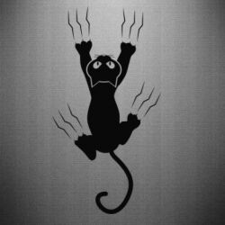 Наклейка кот когти