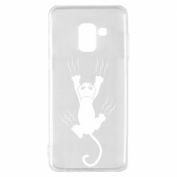 Чохол для Samsung A8 2018 кот когти - PrintSalon