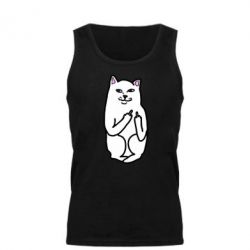 Мужская майка Кот с факом - PrintSalon