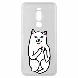 Чехол для Meizu Note 8 Кот с факом - PrintSalon
