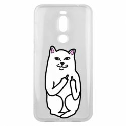 Чехол для Meizu X8 Кот с факом - PrintSalon