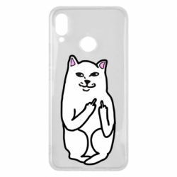 Чехол для Huawei P Smart Plus 2018 Кот с факом - PrintSalon