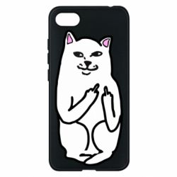 Чехол для Xiaomi Redmi 6A Кот с факом - PrintSalon