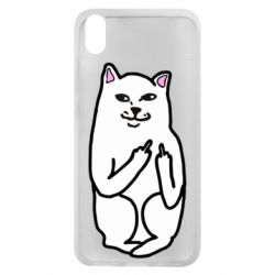 Чехол для Xiaomi Redmi 7A Кот с факом - PrintSalon