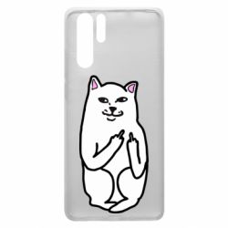 Чехол для Huawei P30 Pro Кот с факом - PrintSalon