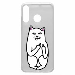 Чехол для Huawei P30 Lite Кот с факом - PrintSalon