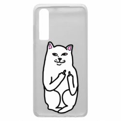 Чехол для Huawei P30 Кот с факом - PrintSalon
