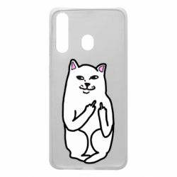 Чехол для Samsung A60 Кот с факом - PrintSalon