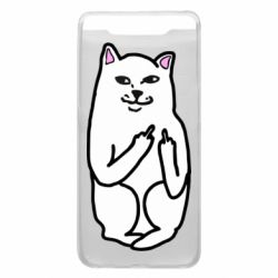 Чехол для Samsung A80 Кот с факом - PrintSalon