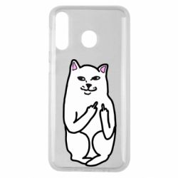 Чехол для Samsung M30 Кот с факом - PrintSalon