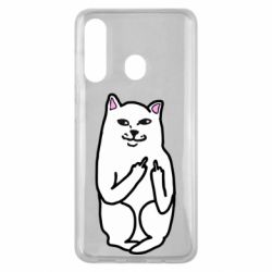 Чехол для Samsung M40 Кот с факом - PrintSalon