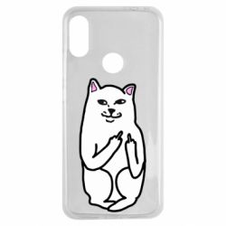 Чехол для Xiaomi Redmi Note 7 Кот с факом - PrintSalon