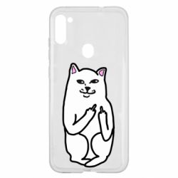 Чехол для Samsung A11/M11 Кот с факом - PrintSalon