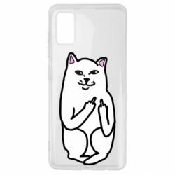 Чехол для Samsung A41 Кот с факом - PrintSalon