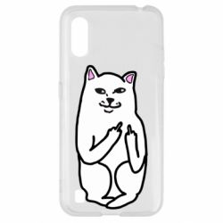 Чехол для Samsung A01/M01 Кот с факом - PrintSalon