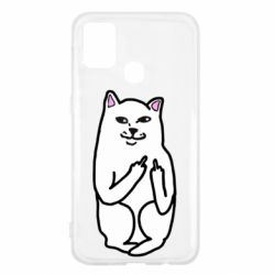 Чехол для Samsung M31 Кот с факом - PrintSalon