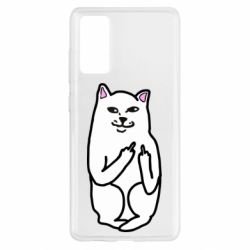 Чехол для Samsung S20 FE Кот с факом - PrintSalon