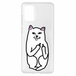 Чехол для Samsung S20+ Кот с факом - PrintSalon