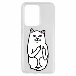 Чехол для Samsung S20 Ultra Кот с факом - PrintSalon