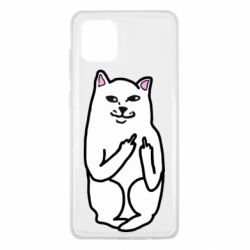 Чехол для Samsung Note 10 Lite Кот с факом - PrintSalon