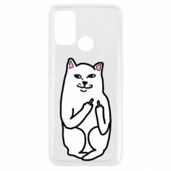 Чехол для Oppo A53/A32/A33 Кот с факом - PrintSalon