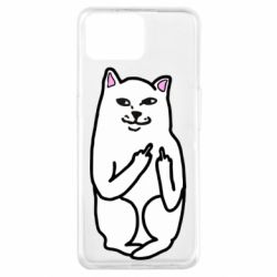 Чехол для Oppo A73 Кот с факом - PrintSalon