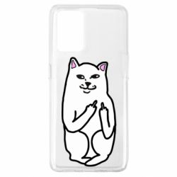 Чехол для Oppo A74 4G Кот с факом - PrintSalon