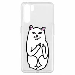 Чехол для Oppo A91/Reno3 Кот с факом - PrintSalon