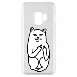 Чехол для Samsung S9 Кот с факом - PrintSalon