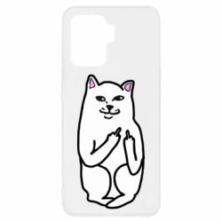 Чехол для Oppo Reno 5 Lite Кот с факом - PrintSalon