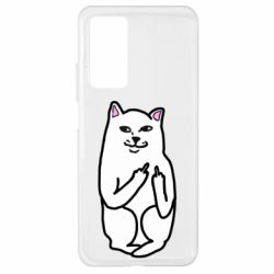 Чехол для Xiaomi Mi 10T/10T Pro Кот с факом - PrintSalon