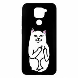 Чехол для Xiaomi Redmi Note 9/Redmi 10X Кот с факом