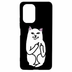 Чехол для Xiaomi Poco F3/K40 Кот с факом - PrintSalon